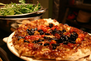 Tomato Tarte & Arugula Salad = Good Eating