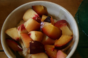 peaches and plums