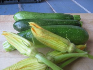 flowers and zukes